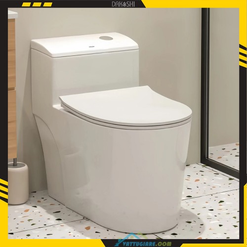 Bồn cầu liền khối Dakoshi C6010 hàng chính hãng - Vật tư giá rẻ Bồn cầu liền khối Dakoshi C6010 chính hãng - Vật tư giá rẻ