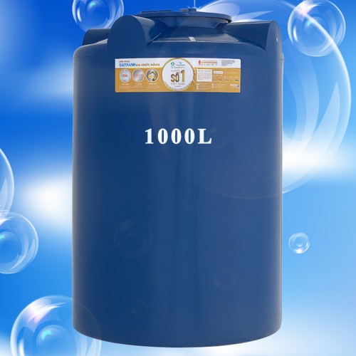 Bồn chứa nước nhựa PE Tân Á Đại Thành 1000L đứng chính hãng - Vật tư giá rẻ
