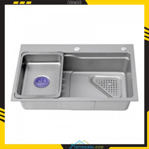Bồn rửa chén bát inox Dakoshi D7546BH hàng chính hãng - Vật tư giá rẻ Bồn rửa chén bát inox Dakoshi D7546BH chính hãng - Vật tư giá rẻ