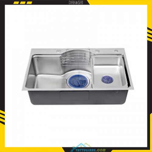 Bồn rửa chén bát inox Dakoshi D7848HQ hàng chính hãng - Vật tư giá rẻ Bồn rửa chén bát inox Dakoshi D7848HQ chính hãng - Vật tư giá rẻ