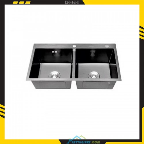 Bồn rửa chén bát inox Dakoshi D8245DE hàng chính hãng - Vật tư giá rẻ Bồn rửa chén bát inox Dakoshi D8245DE chính hãng - Vật tư giá rẻ