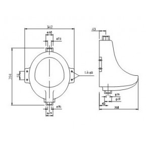 Bồn tiểu nam Viglacera TT1 chính hãng - Vật tư giá rẻ