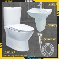 Combo bồn cầu Caesar gói C10