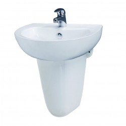 Chậu rửa lavabo Caesar L2152 + chân đỡ P2443