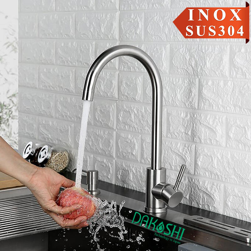 Vòi rửa chén inox SUS304 nóng lạnh Dakoshi I301