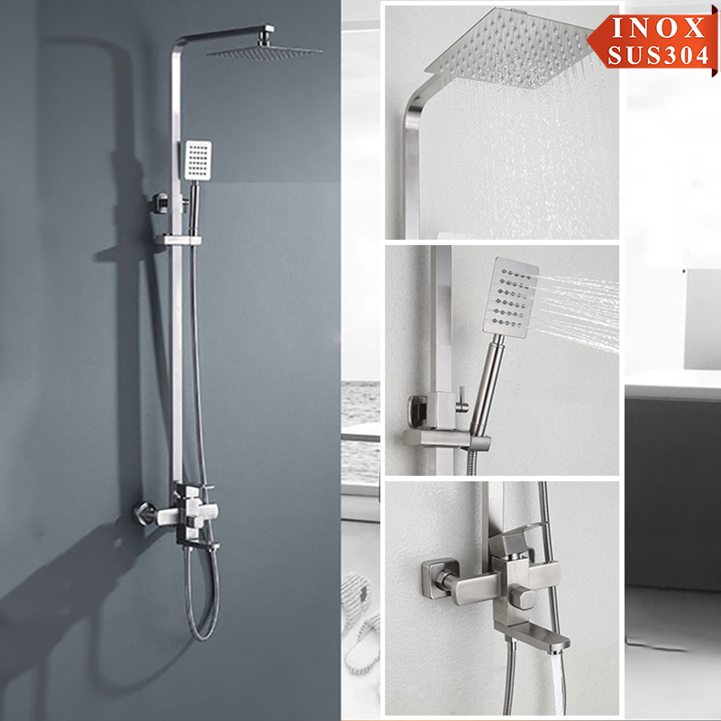 Vòi sen cây inox SUS304 nóng lạnh Dakoshi i001