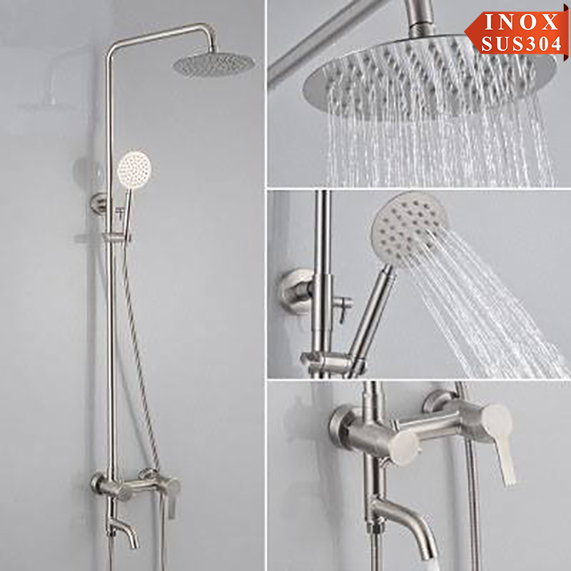 Vòi sen cây inox SUS304 nóng lạnh Dakoshi i002